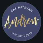 Adesivo BAR PERSONALIZADO Mitzvah para Andrew marinho   ou<br><div class="desc">pelo kat massard >> WWW.SIMPLYSWEETPAPERIE.COM << *** NOTA - O EFEITO DO FOLHO DE OURO SHINY É UMA IMAGEM IMPRESSA *** - - - - - - - - - - - - - - - - - - - - - - - - - - - - - -...</div>