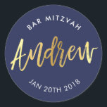Adesivo BAR PERSONALIZADO Mitzvah para Andrew marinho   ou<br><div class="desc">pelo kat massard >> WWW.SIMPLYSWEETPAPERIE.COM << *** NOTA - O EFEITO DO FOLHO DE OURO SHINY É UMA IMAGEM IMPRESSA *** - - - - - - - - - - - - - - - - - - - - - - - - - - - - - -...</div>