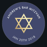 Adesivo BAR PERSONALIZADO Mitzvah para marinho de estrela<br><div class="desc">pelo kat massard >> WWW.SIMPLYSWEETPAPERIE.COM << *** NOTA - O EFEITO DO FOLHO DE OURO SHINY É UMA IMAGEM IMPRESSA *** - - - - - - - - - - - - - - - - - - - - - - - - - - - - - -...</div>