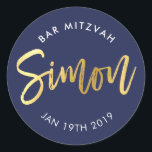 Adesivo BAR PERSONALIZADO Mitzvah para Simon marinho   our<br><div class="desc">pelo kat massard >> WWW.SIMPLYSWEETPAPERIE.COM << *** NOTA - O EFEITO DO FOLHO DE OURO SHINY É UMA IMAGEM IMPRESSA *** - - - - - - - - - - - - - - - - - - - - - - - - - - - - - -...</div>