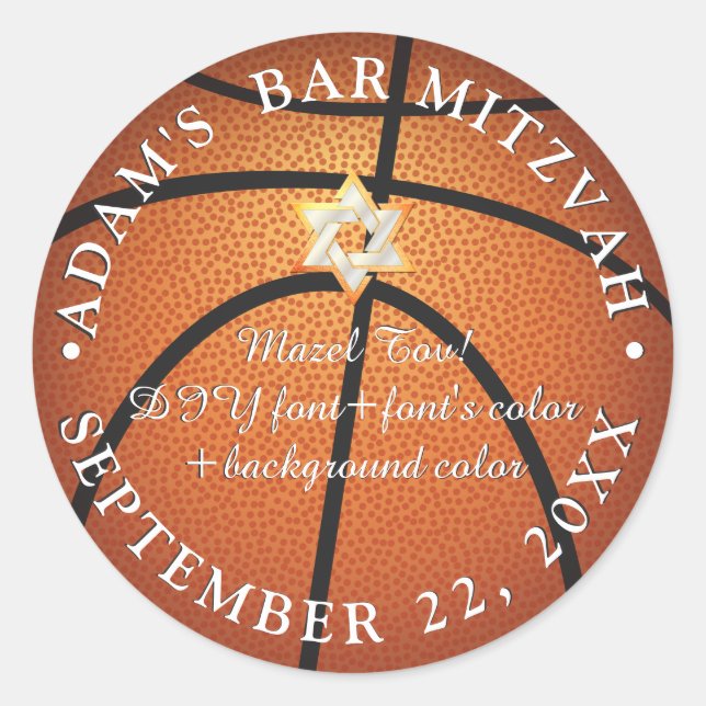 Adesivo Bar PixDezines Mitzvah/Bat Mitzvah/DIY (Frente)