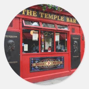Adesivo Bar vermelho do bar do templo em Dublin