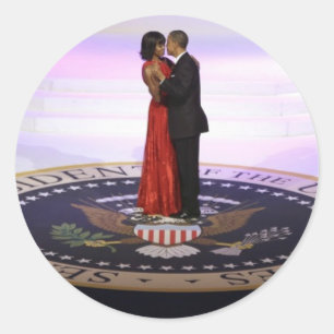 Adesivo Barack e Michelle Obama