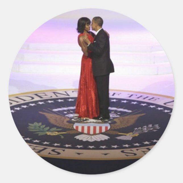 Adesivo Barack e Michelle Obama (Frente)