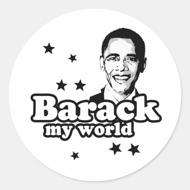 Adesivo Barack My World (Frente)