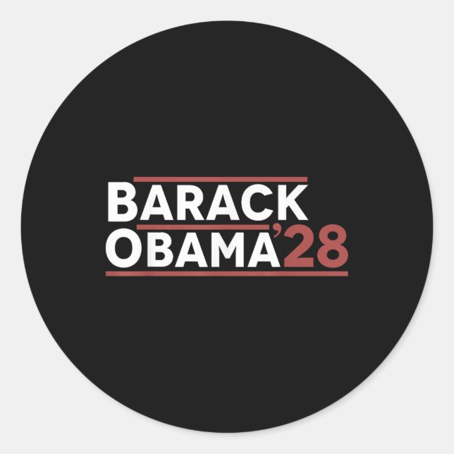 Adesivo Barack Obama 2028 (Frente)