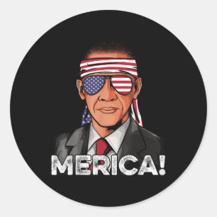 Adesivo Barack Obama Camisa Bandeira Americana Pulseia Usa