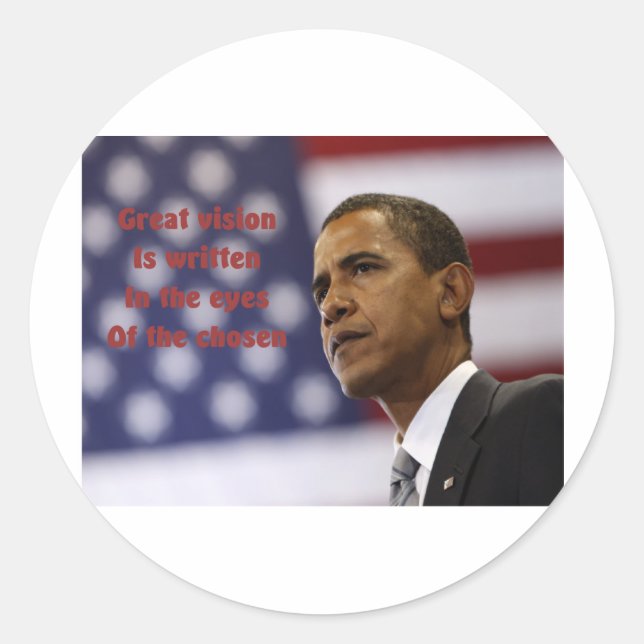 Adesivo Barack Obama Escolhido (Frente)