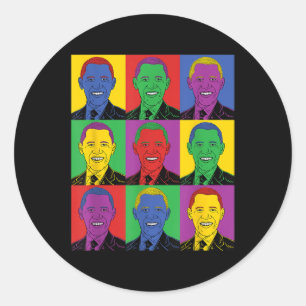 Adesivo Barack Obama Pop Art - Vintage History Tee