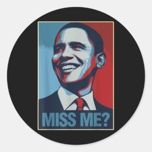 Adesivo Barack Obama Retrato Sente Mim Citação Democrata L