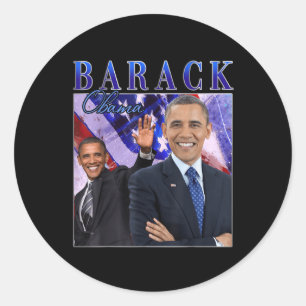 Adesivo Barack Obama Retro Vintage Style