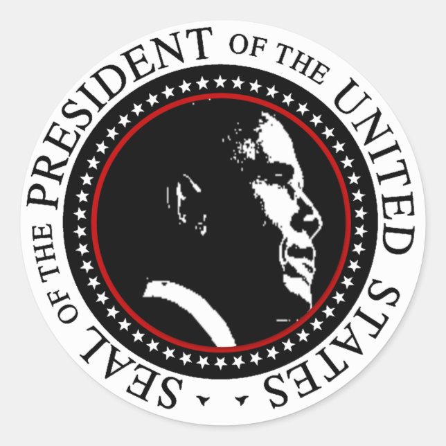 Adesivo Barack Obama Seal (Frente)