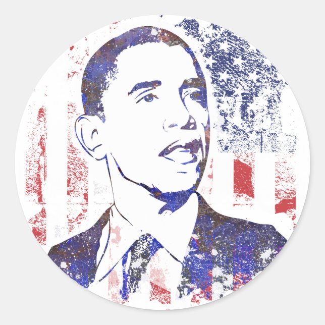 Adesivo Barack Obama Stickers (Frente)