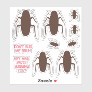 Adesivo Baratas insetos de insetos personalizados