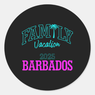 Adesivo Barb de Férias Familiares do Grupo de Férias do Qu