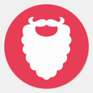 Adesivo Barba de Papai Noel Moderna Natal