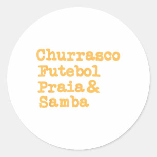 Adesivo Barbecue Brasil Brasil Churrasco Fut