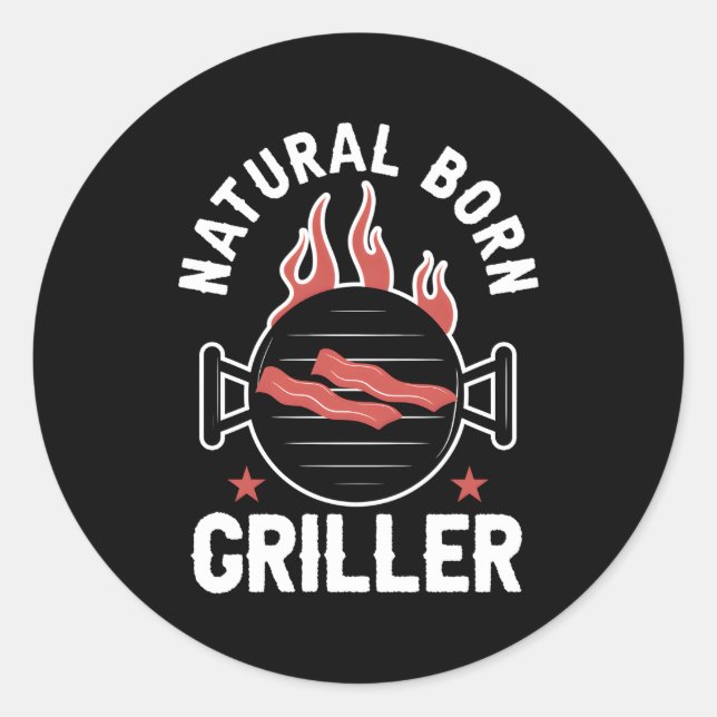 Adesivo Barbecue Churrasco Grillmaster Natural Nascer Gril (Frente)
