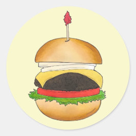 Adesivo Barbecue de CHURRASCO Barbecue Burger Queijo