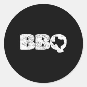 Adesivo Barbecue de Saída de Mapeamento Tx do Texas Distan