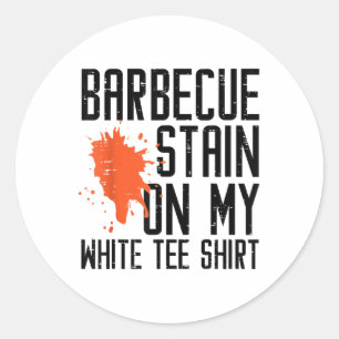 Adesivo Barbecue Manchou Em Meus Homens Brancos De Carne D