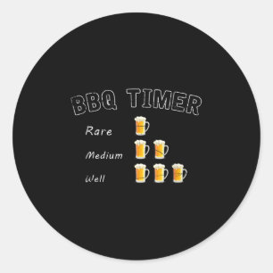 Adesivo Barbecue-Presente De Bebendo De Bife Fumado Com Ch