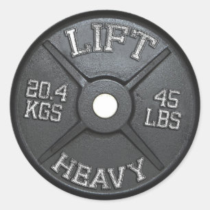 Adesivo Barbell Plate - Levante Pesado