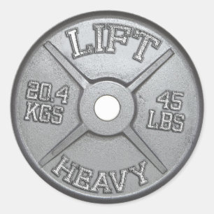 Adesivo Barbell Plate - Levante Pesado
