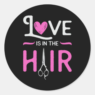 Adesivo Barber Hair Stylist Hairdresser - Tesoura - Presen