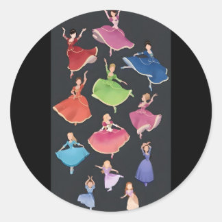 Adesivo Barbie 12 princesas dançantes