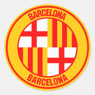 Adesivo Barcelona Round Emblem
