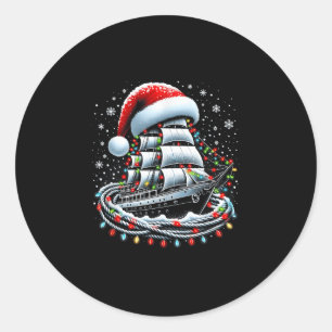 Adesivo Barco de Cruzeiro de Navegação de Natal Cercado B