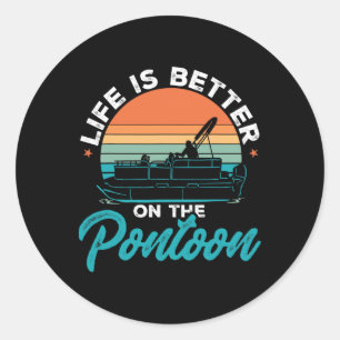 Adesivo Barco Pontão A Vida É Melhor No Pontão