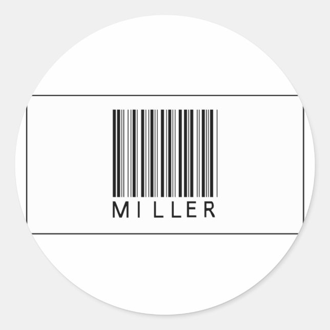 Adesivo Barcode Miller (Frente)