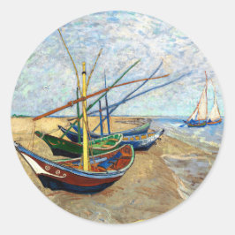 Adesivo Barcos de Pesca em Saintes-Maries Beach - Van Gogh