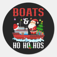 Barcos E Ho Hos Papais noeis De Natal Cruzando Hum