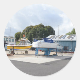 Adesivo Barcos Em Terra