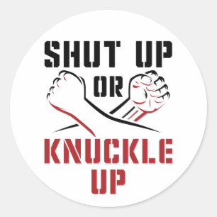 Adesivo Bare Knuckle Boxing Cala-te ou Arranca-te