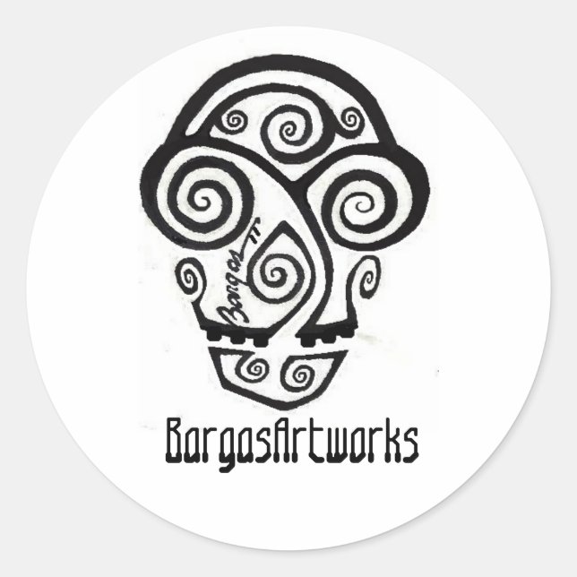Adesivo BargasArtworks Logótipo (Frente)