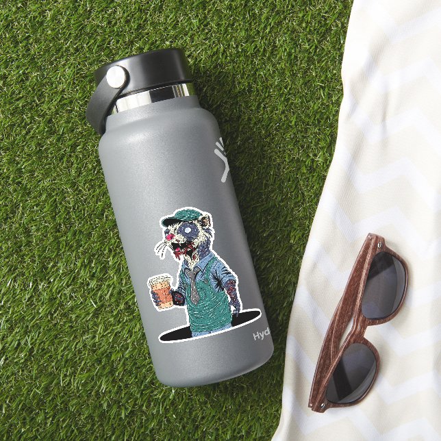 Adesivo Barista Furão Zumbi (HydroFlask Insitu)