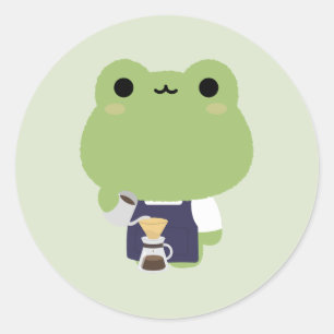 Adesivo Barista Sapo Fofo