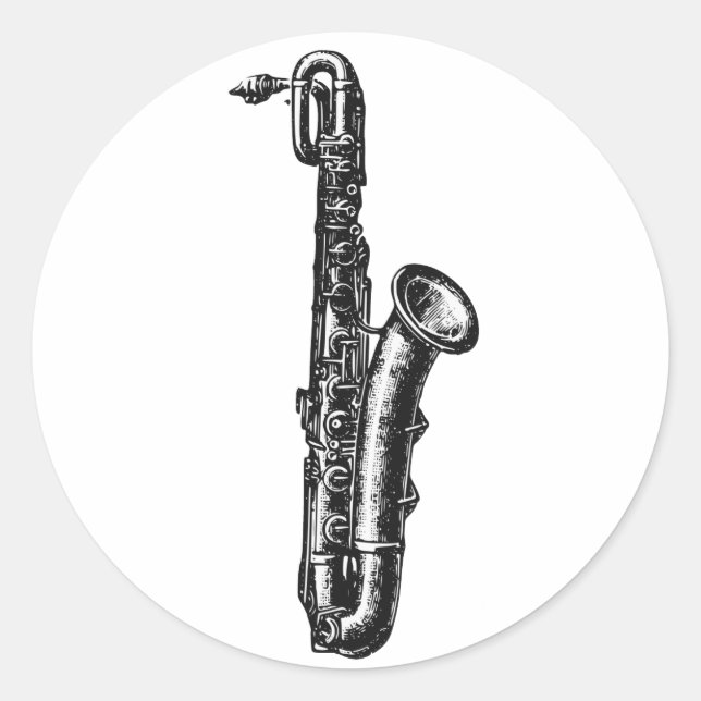 Adesivo Baritone Saxofone (Frente)