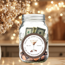 Adesivo Barman Espresso Martini Tip Jar