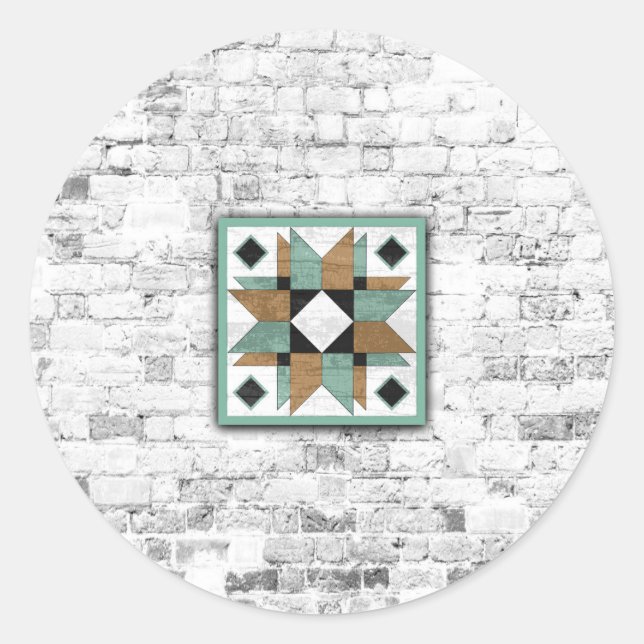 Adesivo Barn Quilt Star 9 (Frente)