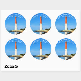 Adesivo Barnegat Lighthouse, New Jersey Round Stickers