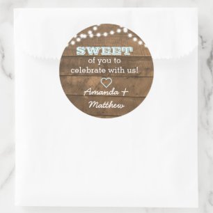 Adesivo Barnwood Lights Aqua Sweat Treat Bag Sticker