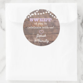 Adesivo Barnwood Lights Lilac Sweat Bag Sticker