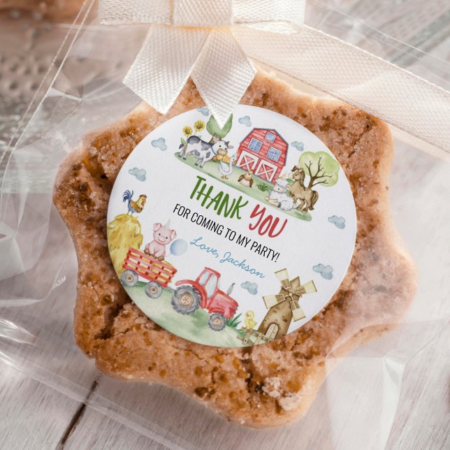 Adesivo Barnyard Farm Animals Birthday (Criador carregado)