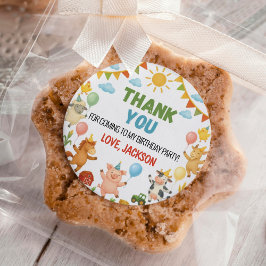 Adesivo Barnyard Farm Animals Birthday Party