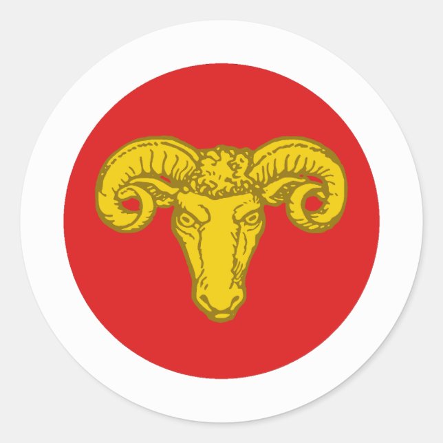 Adesivo Barônia de Crachá da Populace Ramshaven (Frente)